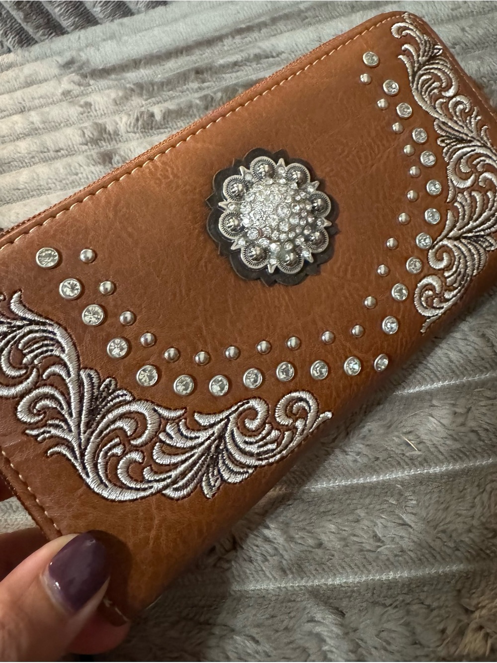 Montana West American Bling Zippy Wristlet Wallet Brand New